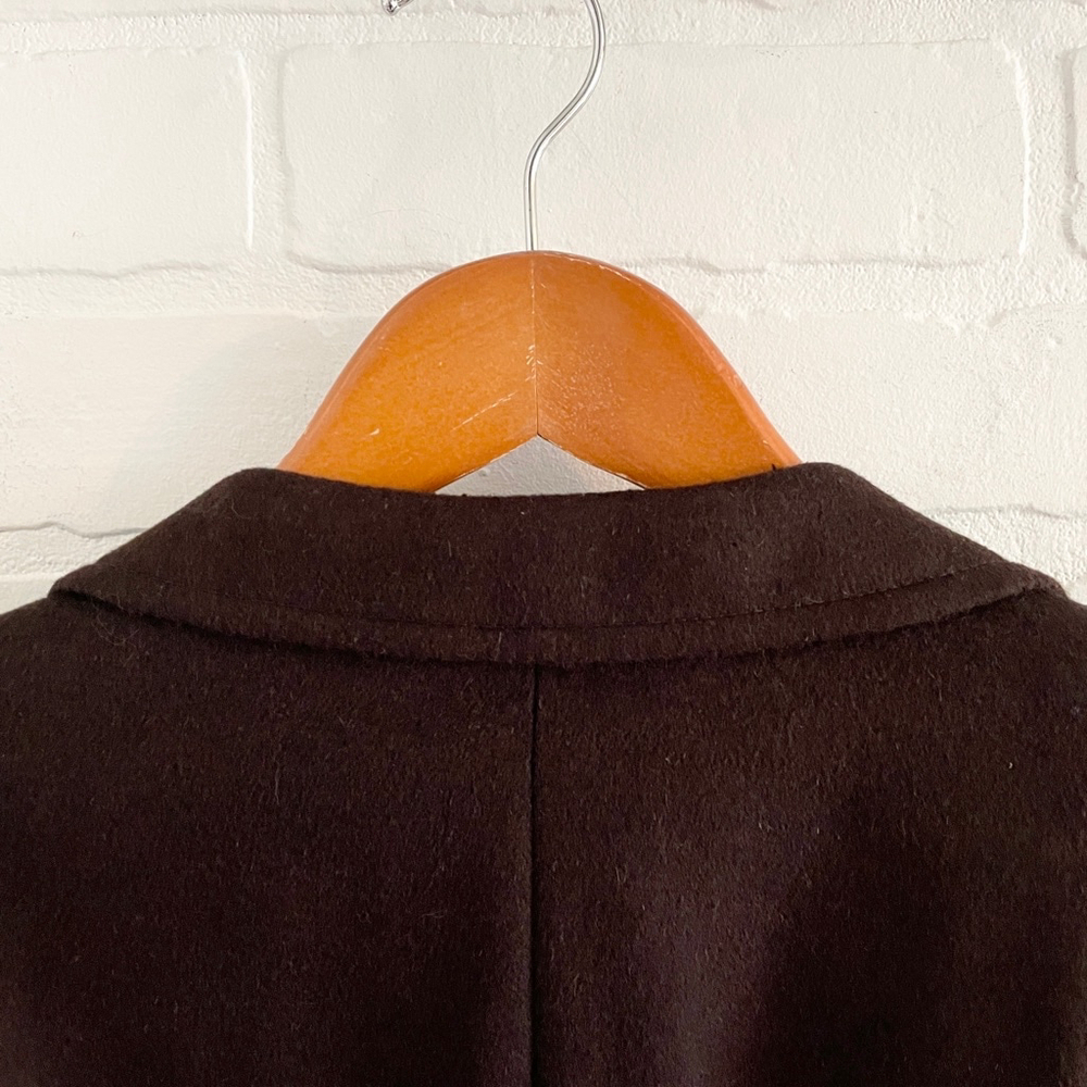 S.C. Soft Men’s Blazer Santo model Cashmere Wool Silk Brown Chocolate Size 46T - Picture 11 of 15